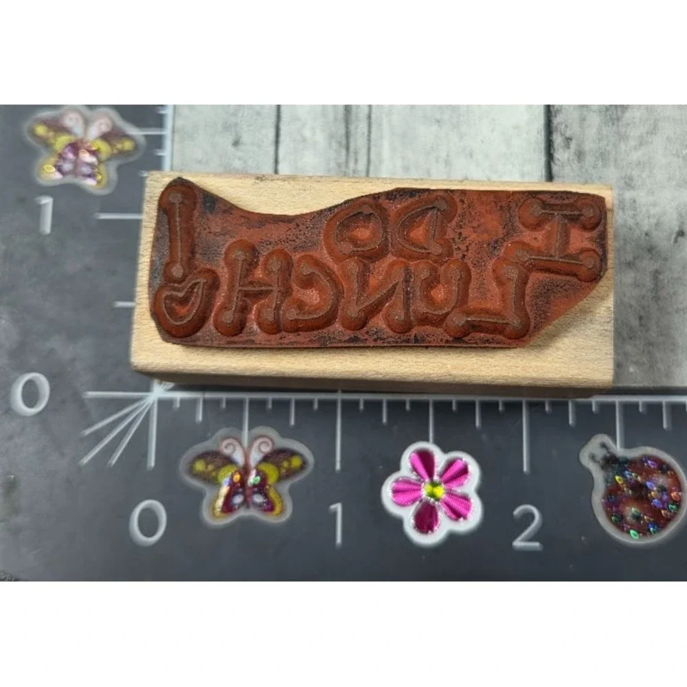 Judith I Do Lunch! 1995 Rubber Stamp Wood #Q68